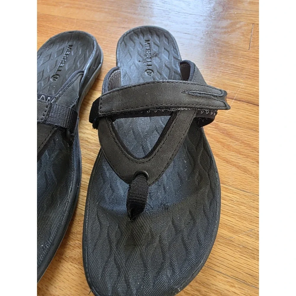 Merrell Shoes Womens 6 Foam 2 Slides Black Select Grip Hiking Walking